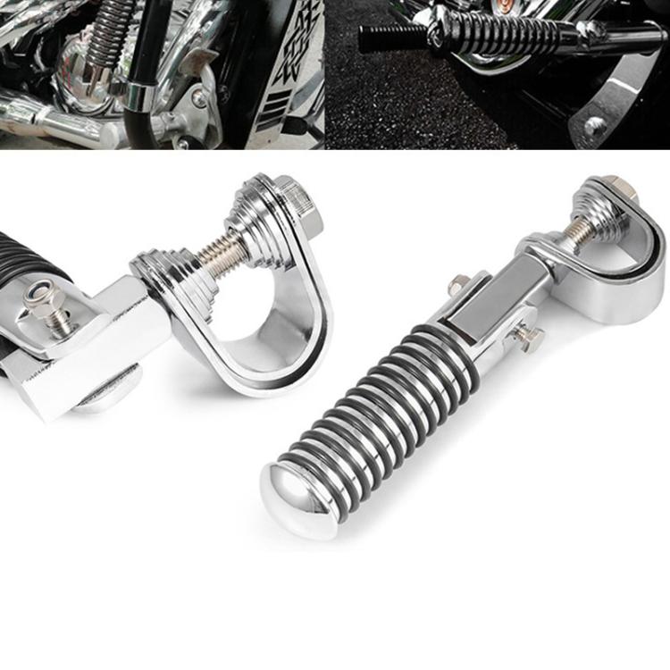 For Harley Motorcycle Modification Collapsible Footpegs Foot Guard Spike Mounted Pedals(Black) - Others by buy2fix | Online Shopping UK | buy2fix