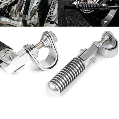 For Harley Motorcycle Modification Collapsible Footpegs Foot Guard Spike Mounted Pedals(Electroplating) - Others by buy2fix | Online Shopping UK | buy2fix