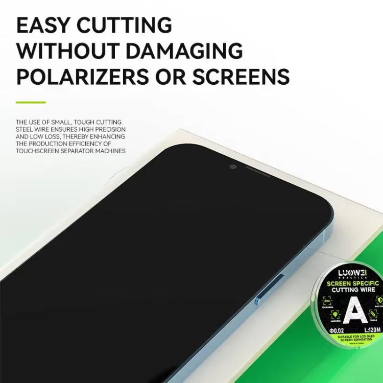 LUOWEI 500M Steel Wire Cell Phone Screen Separation Wire Cutting Wire, Spec: C 0.03mm - Crowbar by LUOWEI | Online Shopping UK | buy2fix