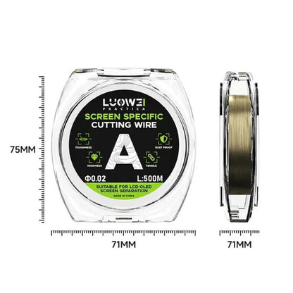 LUOWEI 500M Steel Wire Cell Phone Screen Separation Wire Cutting Wire, Spec: D 0.035mm - Crowbar by LUOWEI | Online Shopping UK | buy2fix