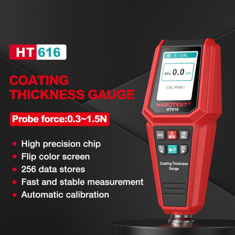 HABOTEST HT616 Car Paint Tester Paint Coating Thickness Gauge - Coating Thickness Gauge by HABOTEST | Online Shopping UK | buy2fix