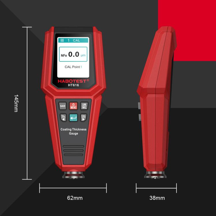 HABOTEST HT616 Car Paint Tester Paint Coating Thickness Gauge - Coating Thickness Gauge by HABOTEST | Online Shopping UK | buy2fix
