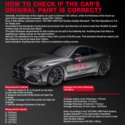 HABOTEST HT616 Car Paint Tester Paint Coating Thickness Gauge - Coating Thickness Gauge by HABOTEST | Online Shopping UK | buy2fix