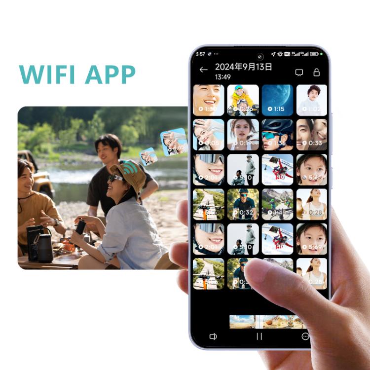 HD 2.7K FPV Eyeglasses Camera 0.96 inch IPS Color Screen Convenient Shooting - Video Cameras by buy2fix | Online Shopping UK | buy2fix