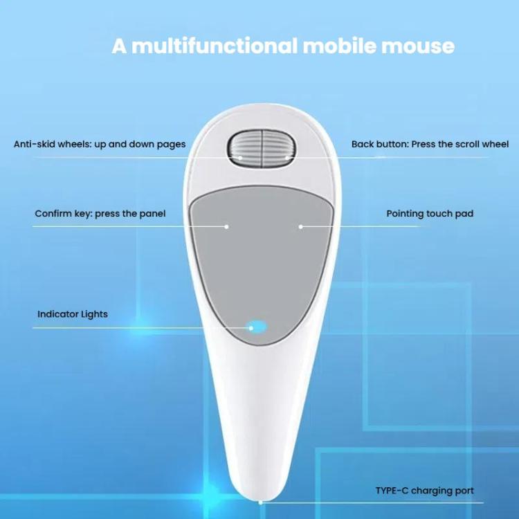 CMS01 USB Rechargeable Mobile Phone Remote Control Mouse Video Bluetooth Wireless Finger Mouse(For Android + IOS) - Phone Remote Control by buy2fix | Online Shopping UK | buy2fix