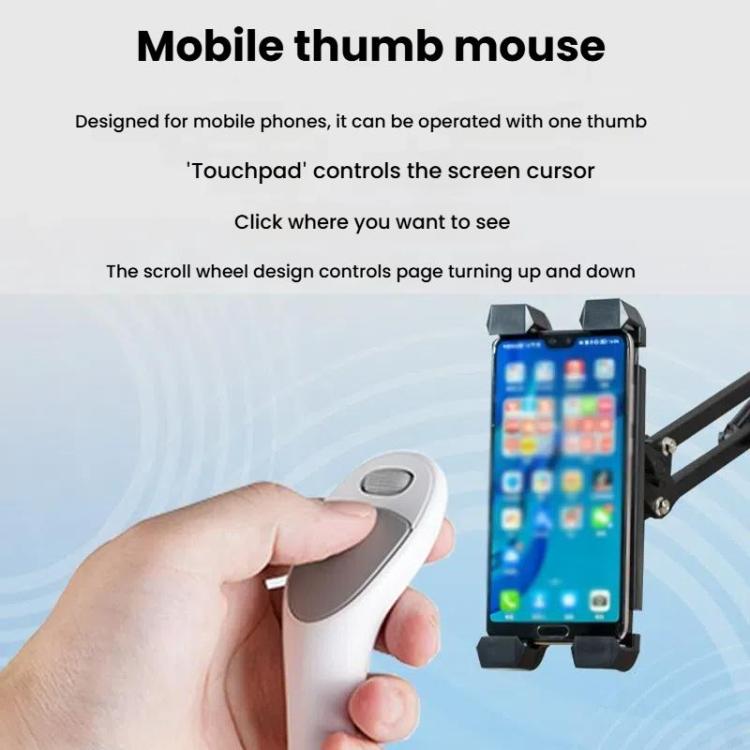 CMS01 USB Rechargeable Mobile Phone Remote Control Mouse Video Bluetooth Wireless Finger Mouse(For Harmony OS + IOS) - Phone Remote Control by buy2fix | Online Shopping UK | buy2fix