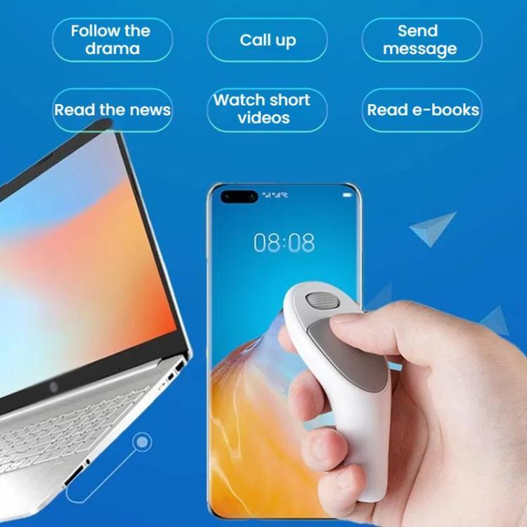 CMS01 USB Rechargeable Mobile Phone Remote Control Mouse Video Bluetooth Wireless Finger Mouse(For Android + IOS) - Phone Remote Control by buy2fix | Online Shopping UK | buy2fix