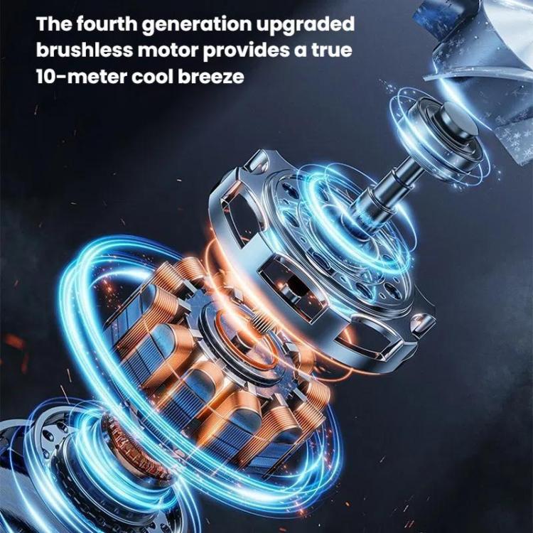 Car Brushless Motor Rear Headrest USB Double Head Fan(Black White) - Heating & Fans by buy2fix | Online Shopping UK | buy2fix