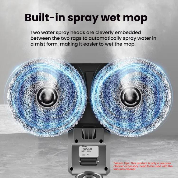 Electric Mop Head Attachment For Dyson V15 / V11 / V10 / V7 / V8 Vacuum Cleaner With 4 Rags - For Dyson Accessories by buy2fix | Online Shopping UK | buy2fix