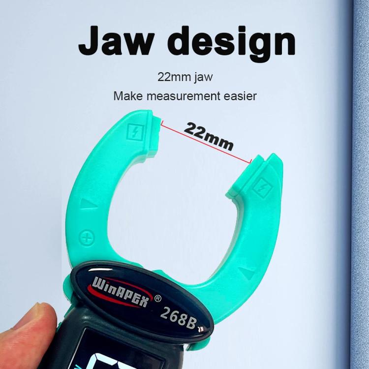 WINAPEX Clamp Meter High-precision AC / DC Voltage and Current Meter(268B) - Digital Multimeter by WINAPEX | Online Shopping UK | buy2fix