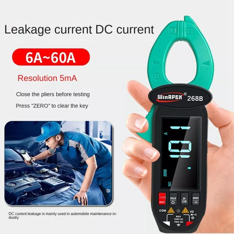 WINAPEX Clamp Meter High-precision AC / DC Voltage and Current Meter(268B) - Digital Multimeter by WINAPEX | Online Shopping UK | buy2fix
