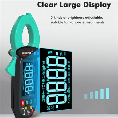 WINAPEX Clamp Meter High-precision AC / DC Voltage and Current Meter(268B) - Digital Multimeter by WINAPEX | Online Shopping UK | buy2fix