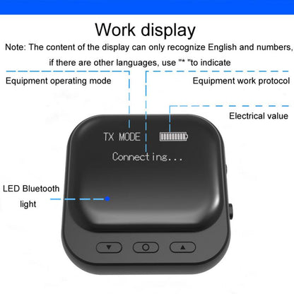 TR82 Bluetooth 5.2 Display Receiver Transmit And Receive 2 In 1 Adapter - Audio Receiver Transmitter by buy2fix | Online Shopping UK | buy2fix