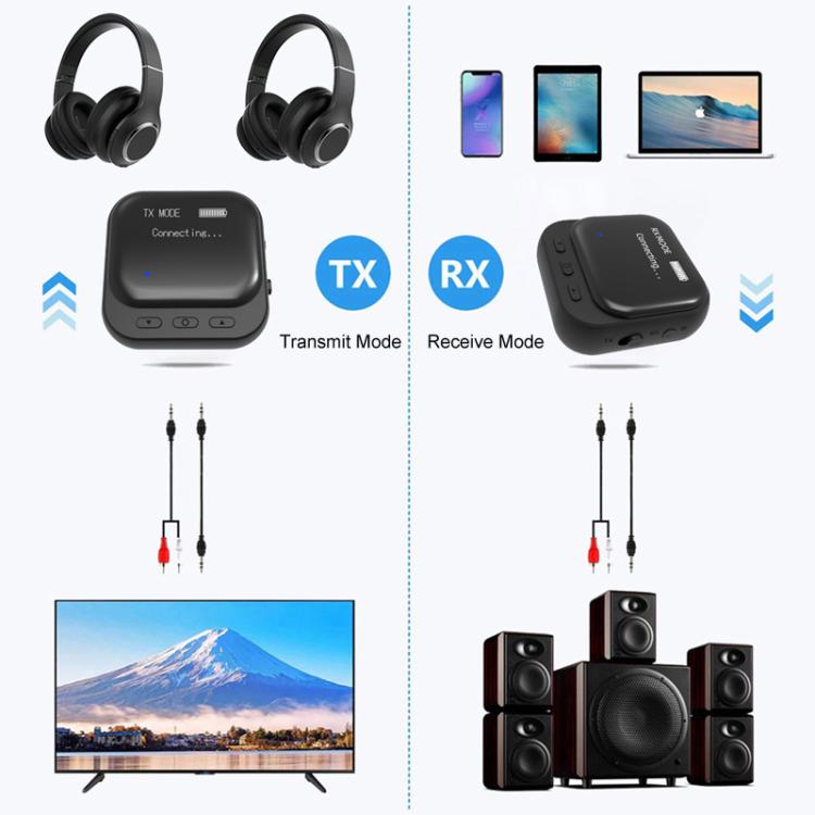 TR82 Bluetooth 5.2 Display Receiver Transmit And Receive 2 In 1 Adapter - Audio Receiver Transmitter by buy2fix | Online Shopping UK | buy2fix