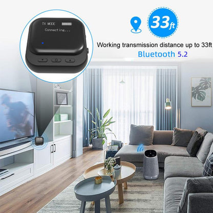 TR82 Bluetooth 5.2 Display Receiver Transmit And Receive 2 In 1 Adapter - Audio Receiver Transmitter by buy2fix | Online Shopping UK | buy2fix