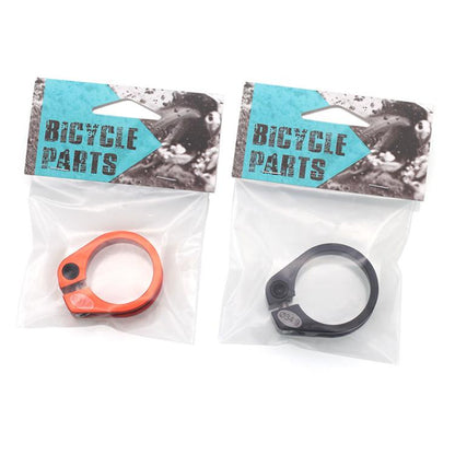 Mountain Road Bicycle Aluminum Locking Seatpost Clamps Seatpost Clamp Ring Fittings(31.8mm Black) - Pipe clamps by buy2fix | Online Shopping UK | buy2fix