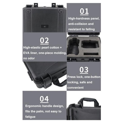 For DJI Air 3 Portable Waterproof and Shockproof Drone Storage Box Safety Explosion-proof Box(Black) - Carry Cases & Bags by buy2fix | Online Shopping UK | buy2fix