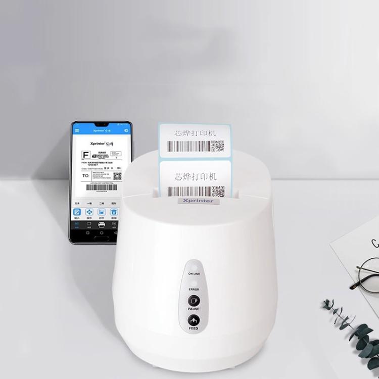 Xprinter XP-237B Barcode QR Code Supermarket Receipt Label Thermal Printer, Spec: USB+BT(EU Plug) - Receipt Printers by Xprinter | Online Shopping UK | buy2fix
