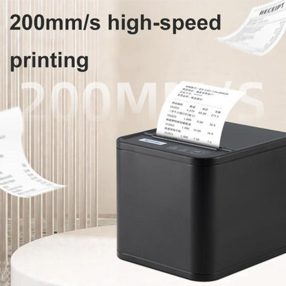 Xprinter XP-80T 80mm QR Code Supermarket Receipt Label Thermal Printer, Spec: USB(UK Plug) - Receipt Printers by Xprinter | Online Shopping UK | buy2fix