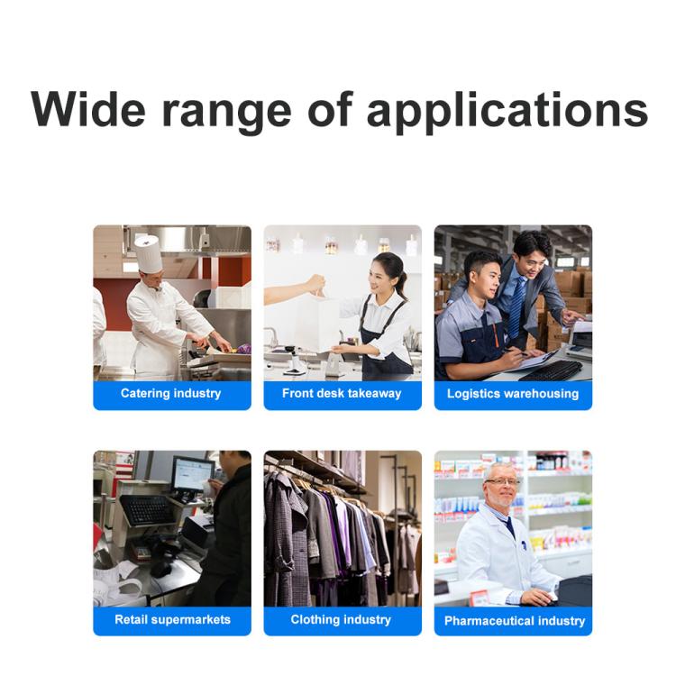 Xprinter XP-80T 80mm QR Code Supermarket Receipt Label Thermal Printer, Spec: USB+Lan(US Plug) - Receipt Printers by Xprinter | Online Shopping UK | buy2fix