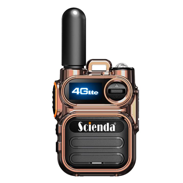 Scienda G388 Global-PTT 4G Two-way Wireless Walkie-talkie Portable Remote Communicator(Bronze) - Handheld Walkie Talkie by Scienda | Online Shopping UK | buy2fix