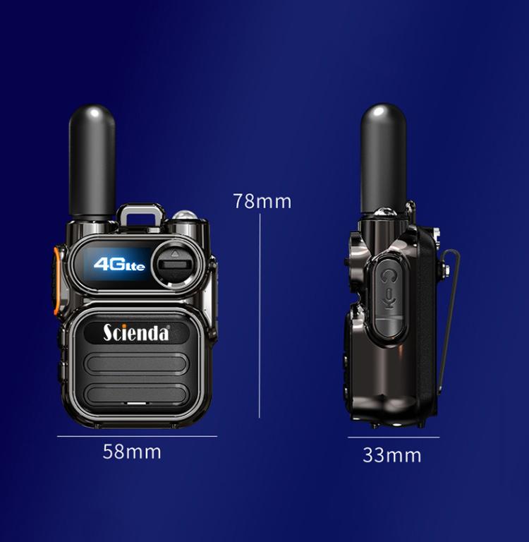 Scienda G388 Global-PTT 4G Two-way Wireless Walkie-talkie Portable Remote Communicator(Gray) - Handheld Walkie Talkie by Scienda | Online Shopping UK | buy2fix