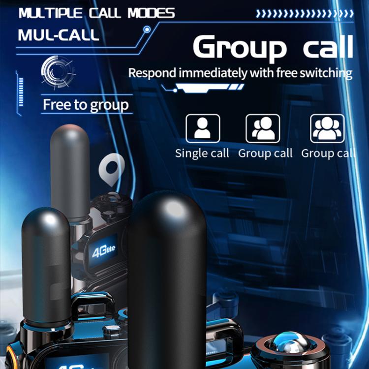 Scienda G388 Global-PTT 4G Two-way Wireless Walkie-talkie Portable Remote Communicator(Gray) - Handheld Walkie Talkie by Scienda | Online Shopping UK | buy2fix