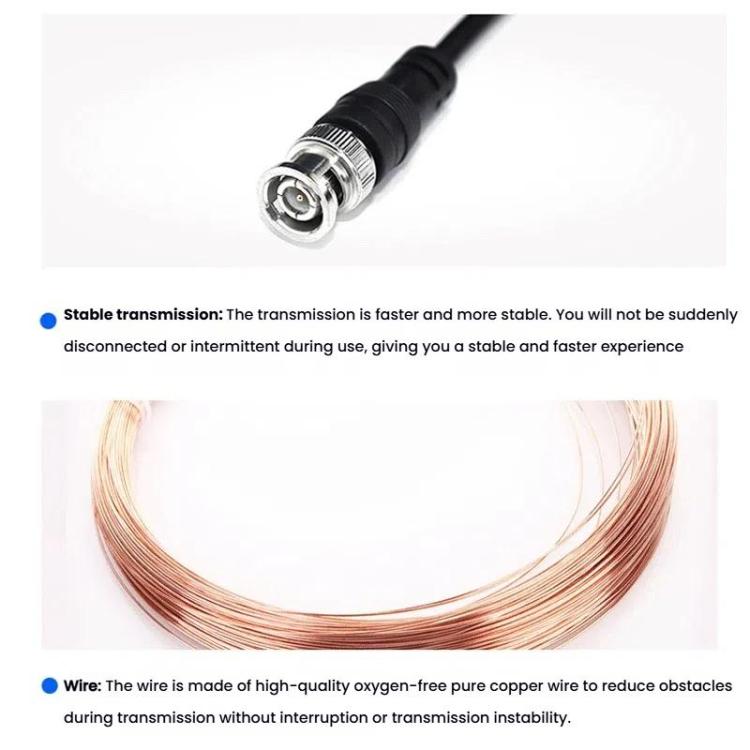 BNC Male To 2 Crocodile Clip Oscilloscope Probe Cable Q9 Signal Test Cable, Length: 1m - Other Tester Tool by buy2fix | Online Shopping UK | buy2fix