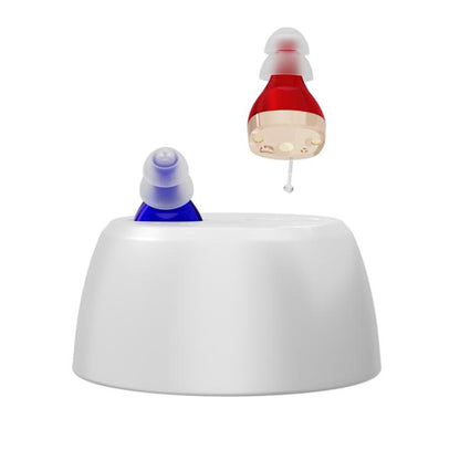 Portable Mini CIC Hearing Aid Invisible Rechargeable Sound Amplifier Collector(Red Blue Pairing) - Hearing Aids by buy2fix | Online Shopping UK | buy2fix
