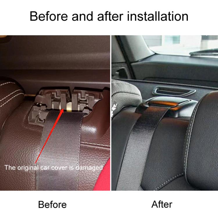 For 2012-2015 Mercedes-Benz ML / GL-Class W166 Car Rear Seat Belt Cover Guides 1669213800(Almond Beige) - Seat Belts & Padding by buy2fix | Online Shopping UK | buy2fix