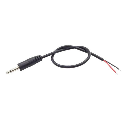 3.5mm Male Mono Cable 2Pin AUX Single Head Cable Speaker Audio Power Cord Audio Cord, Length: 25cm - Aux Cable by buy2fix | Online Shopping UK | buy2fix