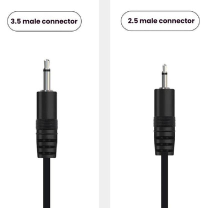 2.5mm Male Mono Cable 2Pin AUX Single Head Cable Speaker Audio Power Cord Audio Cord, Length: 25cm - Aux Cable by buy2fix | Online Shopping UK | buy2fix