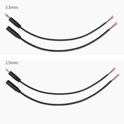 2.5mm Male Mono Cable 2Pin AUX Single Head Cable Speaker Audio Power Cord Audio Cord, Length: 25cm - Aux Cable by buy2fix | Online Shopping UK | buy2fix
