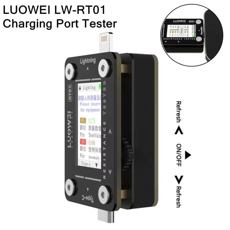 LUOWEI RT01 Type-C To 8 Pin Detachable Cell Phone Rear Plug Auto Tester - Test Tools by LUOWEI | Online Shopping UK | buy2fix