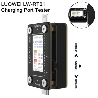 LUOWEI RT01 Type-C To 8 Pin Detachable Cell Phone Rear Plug Auto Tester - Test Tools by LUOWEI | Online Shopping UK | buy2fix