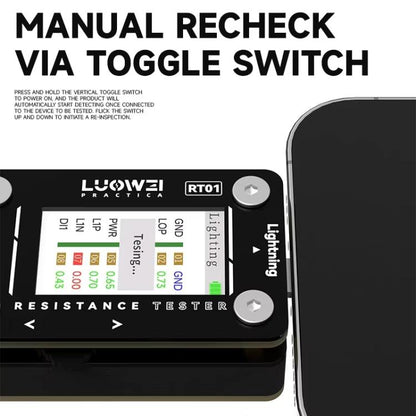 LUOWEI RT01 Type-C To 8 Pin Detachable Cell Phone Rear Plug Auto Tester - Test Tools by LUOWEI | Online Shopping UK | buy2fix