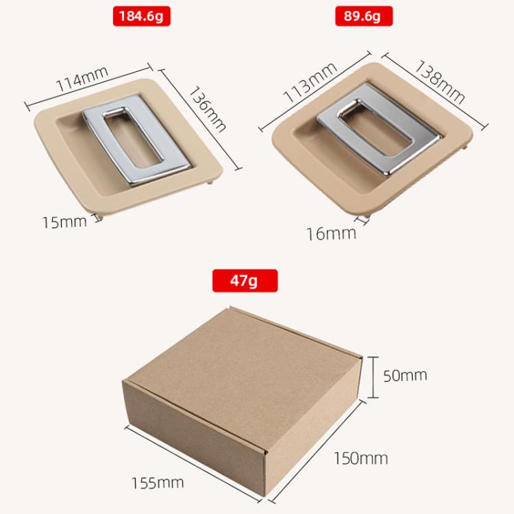 For 2010-2016 Porsche Cayenne / Paramera Car Boot Carpet Buckle Trunk Puller 95855111500, Style: Metal Model Beige - Door Handles by buy2fix | Online Shopping UK | buy2fix