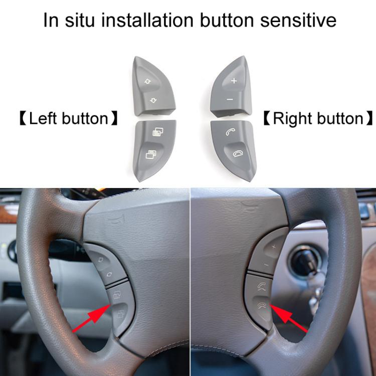 For Mercedes-Benz S-Class / CL-Class Car Steering Wheel Multi-Function Button Buttons 2208210679(Gray) - Steering Wheel Accessories by buy2fix | Online Shopping UK | buy2fix