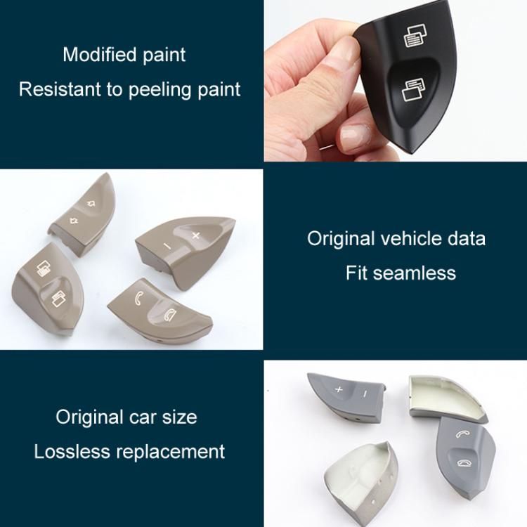 For Mercedes-Benz S-Class / CL-Class Car Steering Wheel Multi-Function Button Buttons 2208210679(Gray) - Steering Wheel Accessories by buy2fix | Online Shopping UK | buy2fix