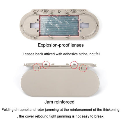 For 2015-2022 BMW Mini F55 / F56 / F60 Car Front Sun Visor Makeup Mirror 51167366950 51167342194(Gray) - Interior Mirrors by buy2fix | Online Shopping UK | buy2fix