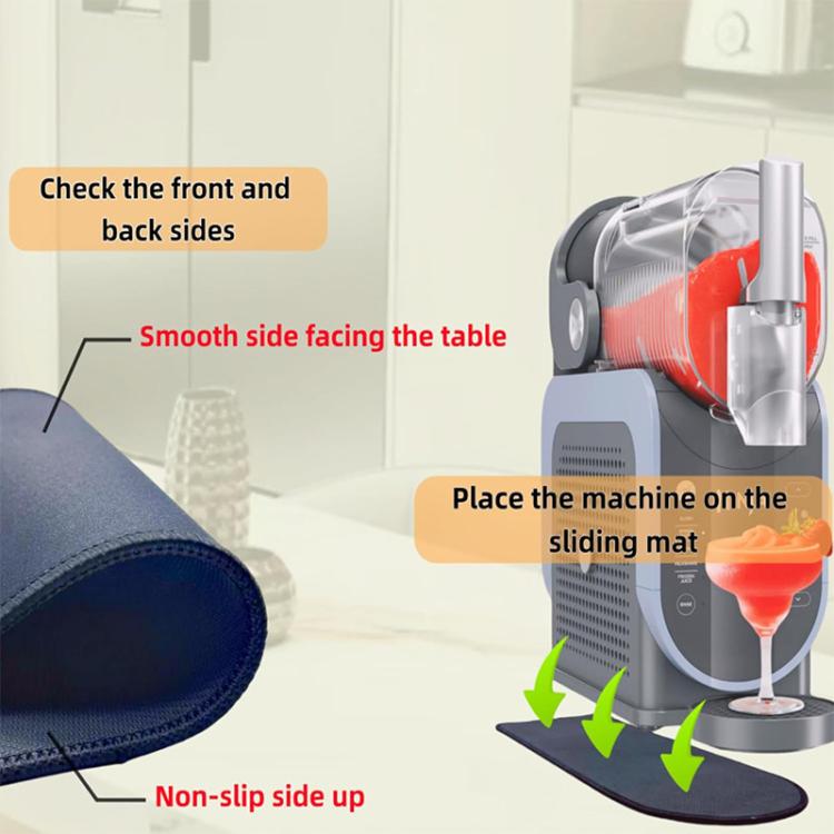 Sliding Pad for Ninja Frozen Drink Maker FS301C / FS301 / FS300 Dual-Sided Stabilizing Mat for Easy Movement(Black) - Food Disposer Parts by buy2fix | Online Shopping UK | buy2fix