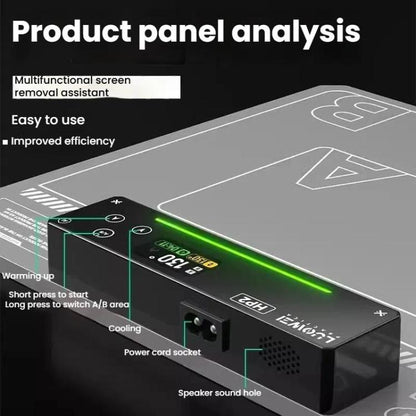 LUOWEI HP2 Screen Heating Table Constant Temperature Screen Removal Treasure Phone Tablet Screen Changing Removal Heating Separation EU Plug - Repair Platform by LUOWEI | Online Shopping UK | buy2fix