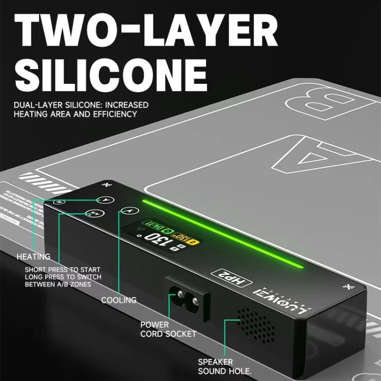 LUOWEI HP2 Screen Heating Table Constant Temperature Screen Removal Treasure Phone Tablet Screen Changing Removal Heating Separation US Plug - Repair Platform by LUOWEI | Online Shopping UK | buy2fix