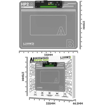 LUOWEI HP2 Screen Heating Table Constant Temperature Screen Removal Treasure Phone Tablet Screen Changing Removal Heating Separation EU Plug - Repair Platform by LUOWEI | Online Shopping UK | buy2fix