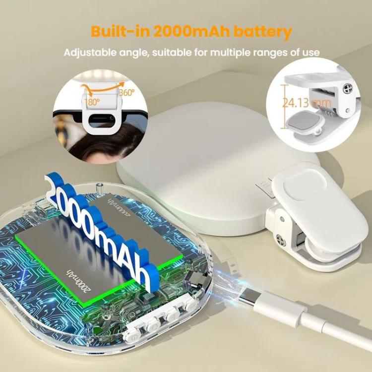 Smartphone Fill Light Selfie Live Streaming Computer Laptop Photography Light LED Video Conference Fill Lamp(White) - Selfie Light by buy2fix | Online Shopping UK | buy2fix