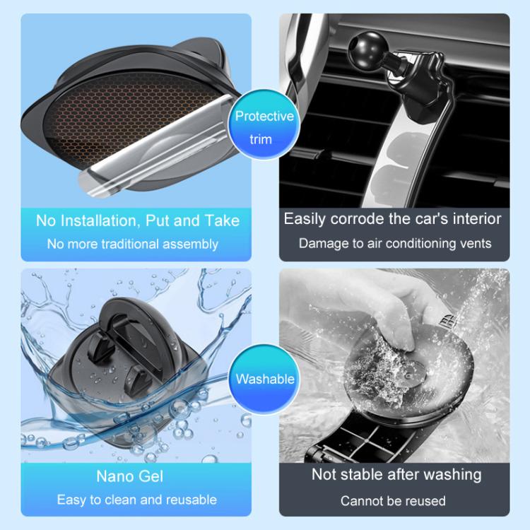 Z12 Car Center Console Fixed Navigation Phone Holder Installation-Free Snap-On Phone Support Bracket - Universal Car Holders by buy2fix | Online Shopping UK | buy2fix