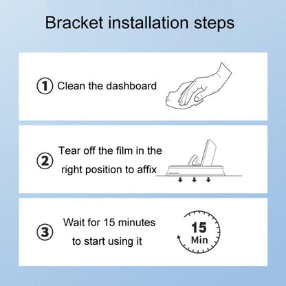 Z12 Car Center Console Fixed Navigation Phone Holder Installation-Free Snap-On Phone Support Bracket - Universal Car Holders by buy2fix | Online Shopping UK | buy2fix