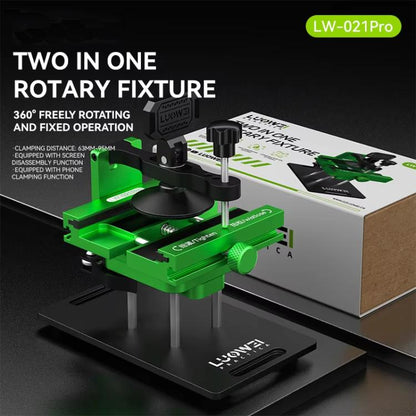 LUOWEI LW-021Pro Cell Phone Back Cover Removal and Screen Replacement 2 In 1 Rotary Jig - Repair Fixture by LUOWEI | Online Shopping UK | buy2fix