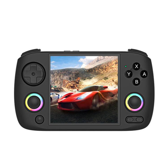 ANBERNIC RG CubeXX 3.95-Inch IPS Screen Handheld Game Console Supports WiFi Bluetooth, Linux 64-Bit  32G+64G(Black)
