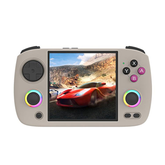 ANBERNIC RG CubeXX 3.95-Inch IPS Screen Handheld Game Console Supports WiFi Bluetooth, Linux 64-Bit  32G+128G(Gray)